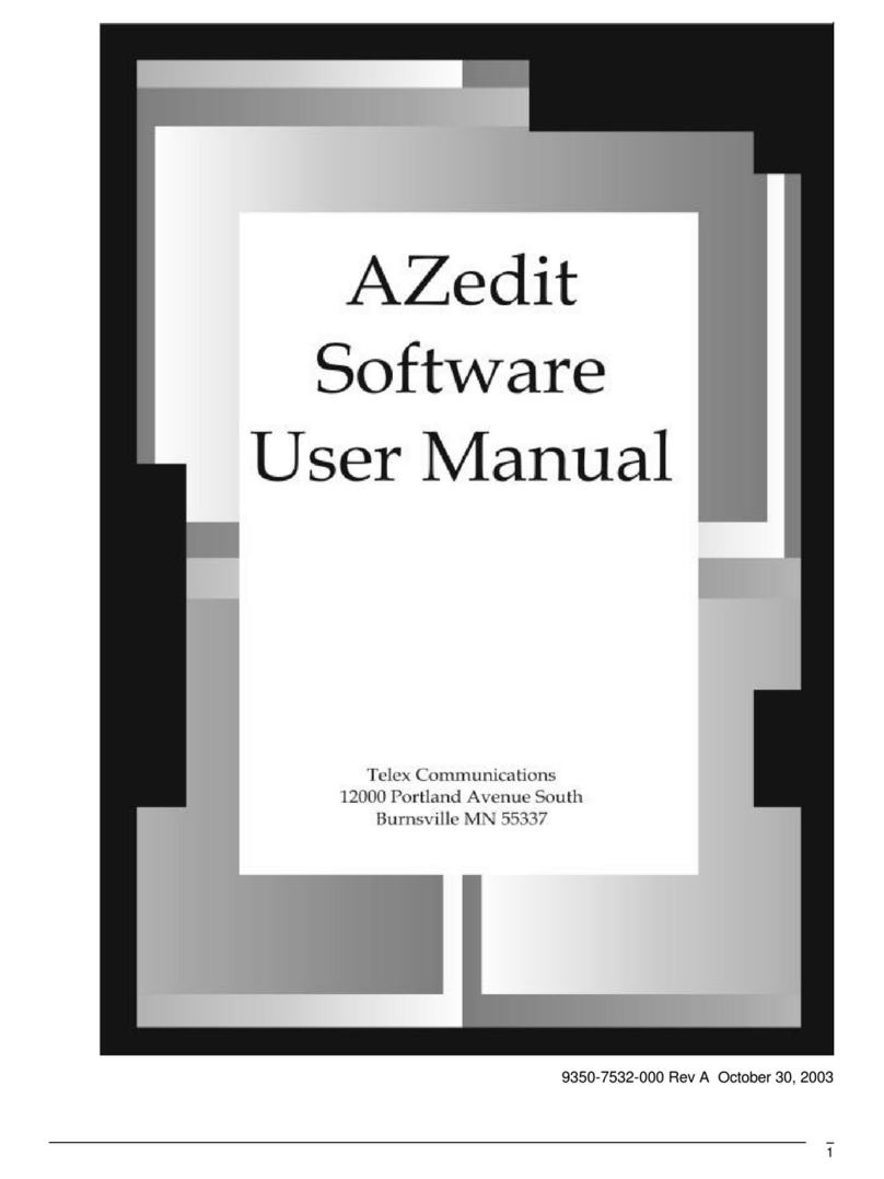 Telex Azedit Software guide Telex Azedit Software guide