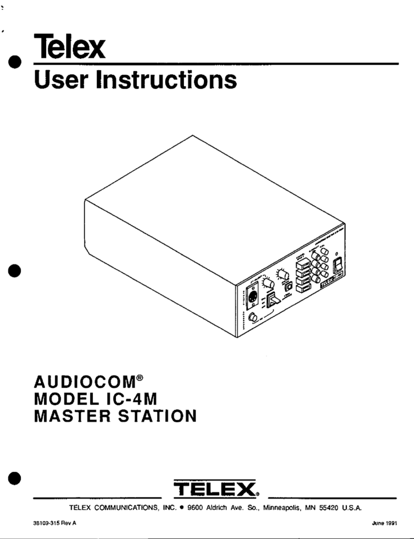Telex Audiocom IC-4M User manual