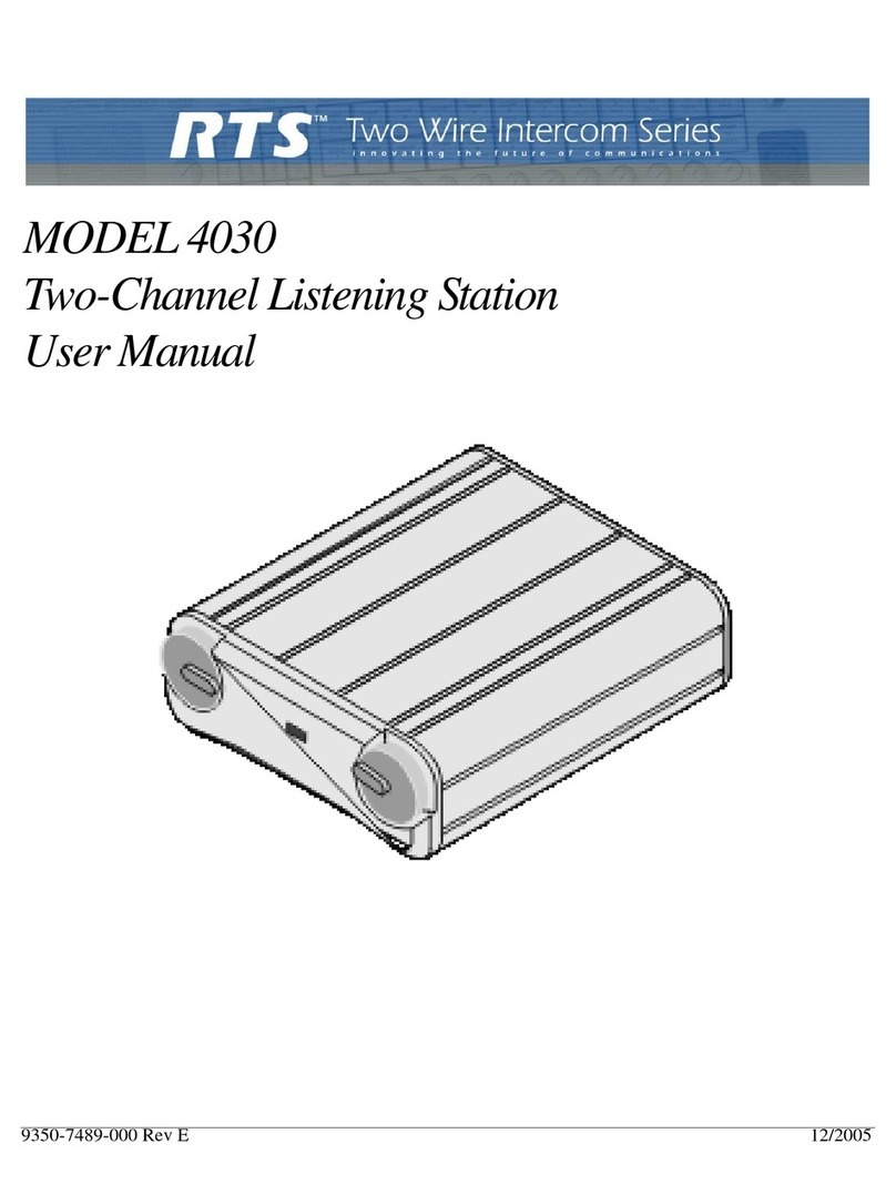 Telex 4030 user manual