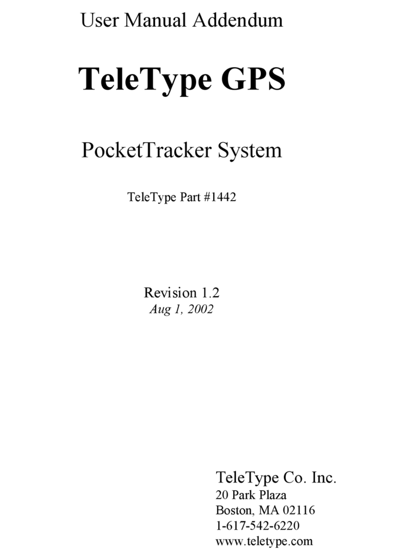 Teletype PocketTracker 1442 Installation and operating instructions