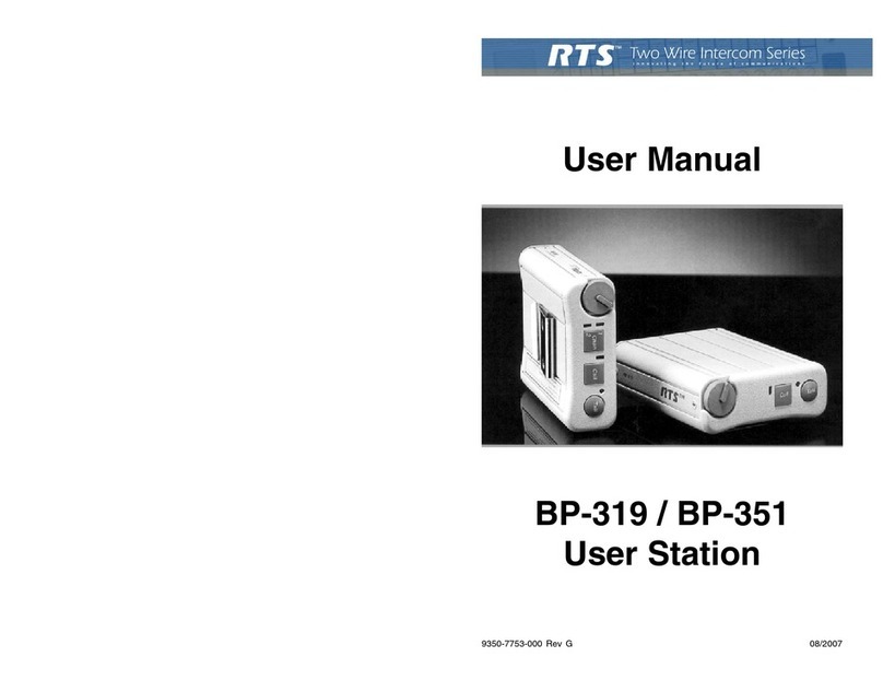 RTS BP-319 user manual