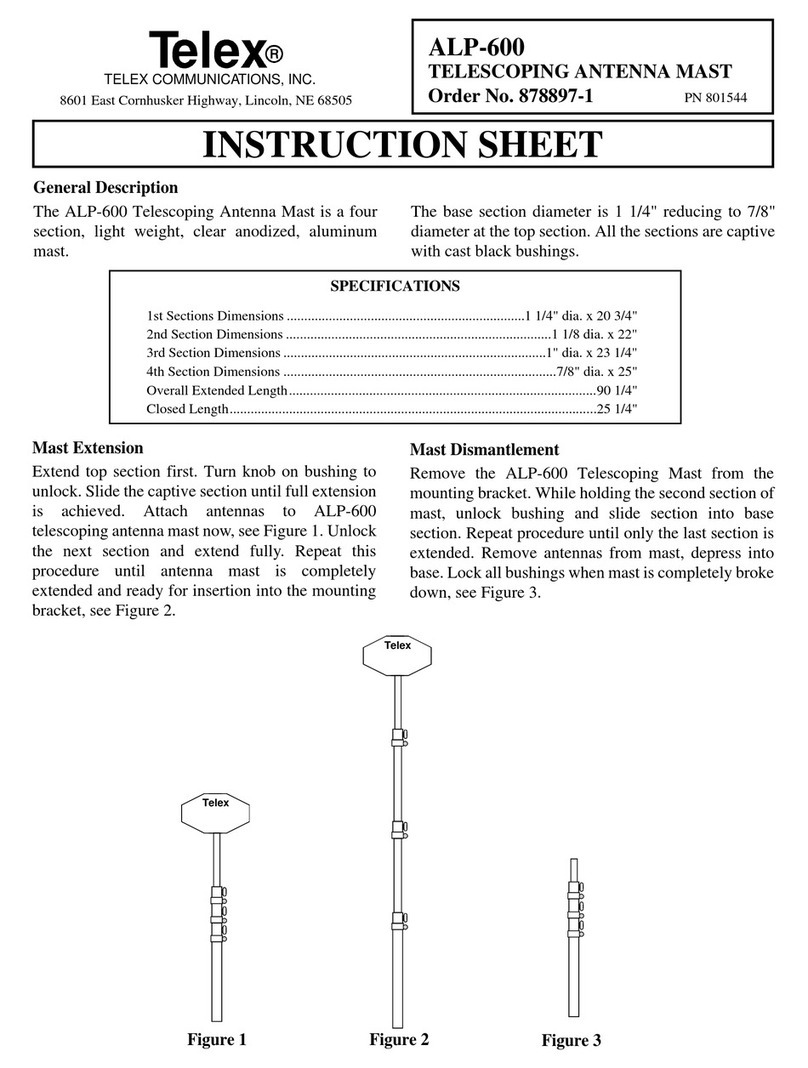 Telex ALP-600 User manual Telex ALP-600 User manual
