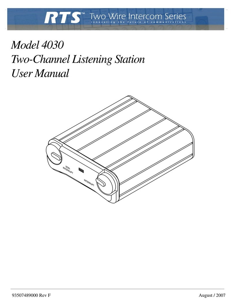 Telex 4030 User manual