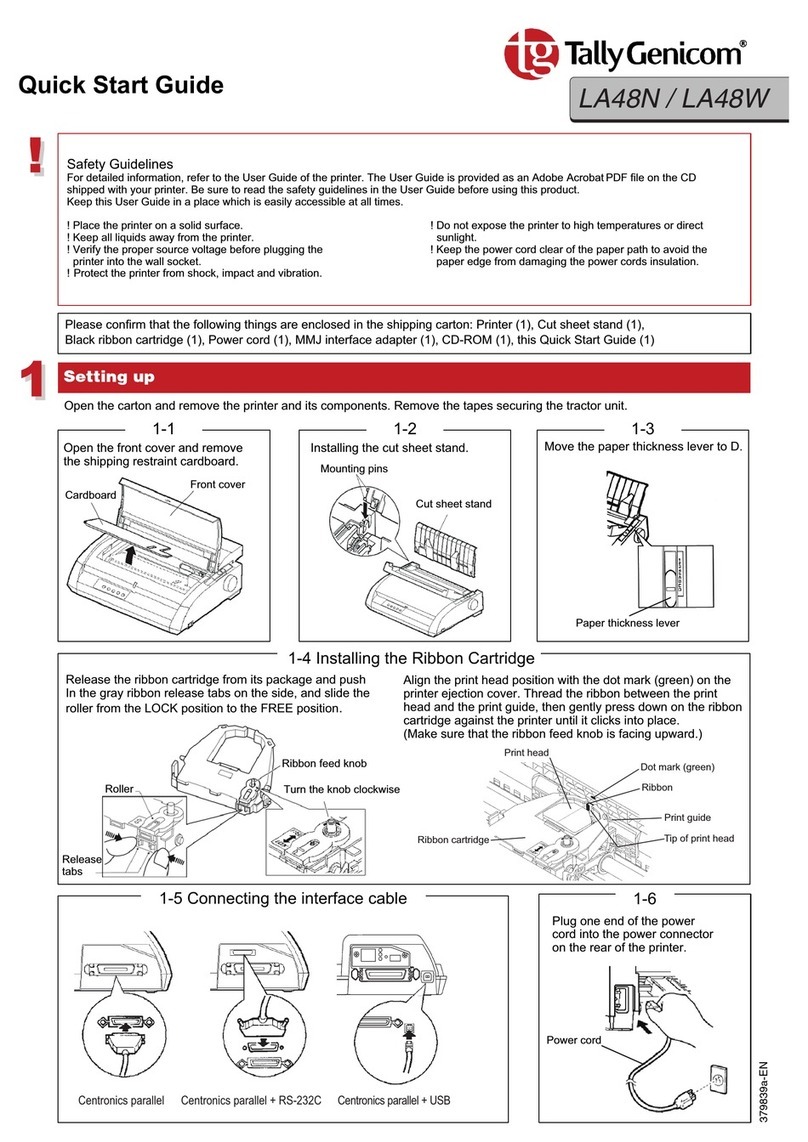 TallyGenicom LA48N User manual