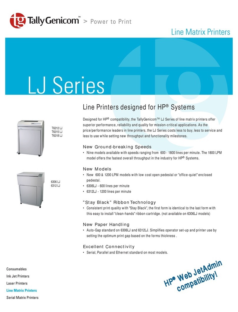 TallyGenicom 6306 LJ User manual