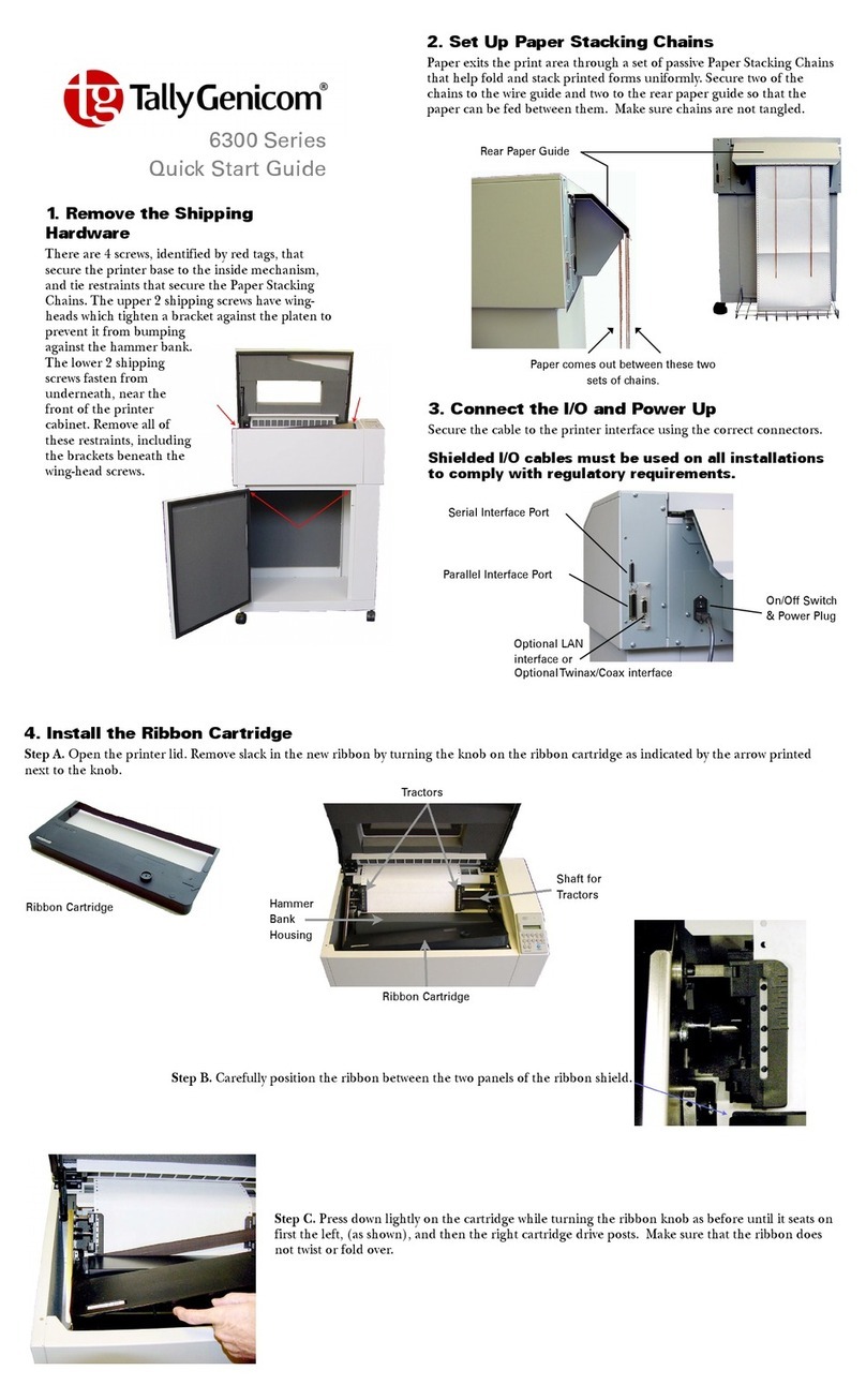 TallyGenicom 6300 Series User manual