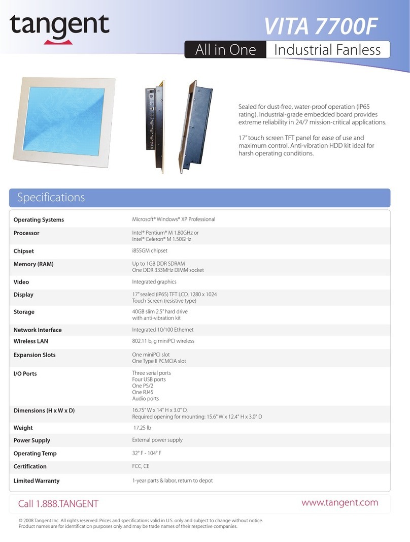 Tangent VITA 7700F User manual Tangent VITA 7700F User manual