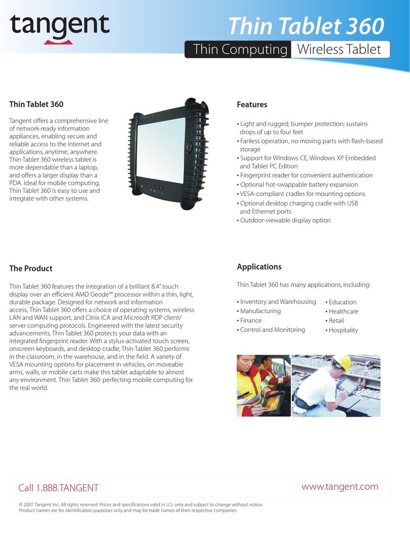 Tangent Thin Tablet 360 User manual