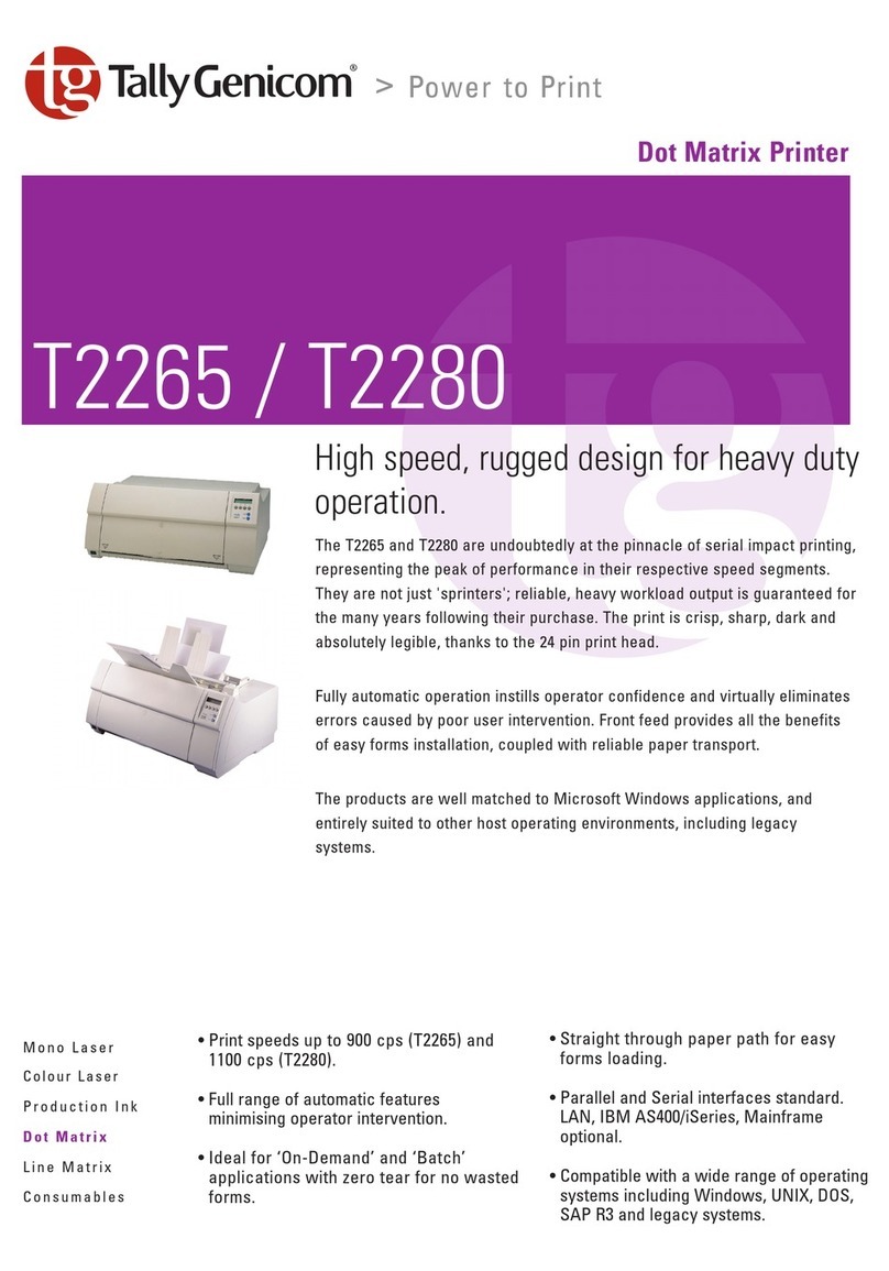 TallyGenicom T2265 User manual TallyGenicom T2265 User manual
