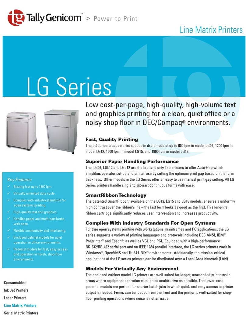 TallyGenicom LGe06 User manual