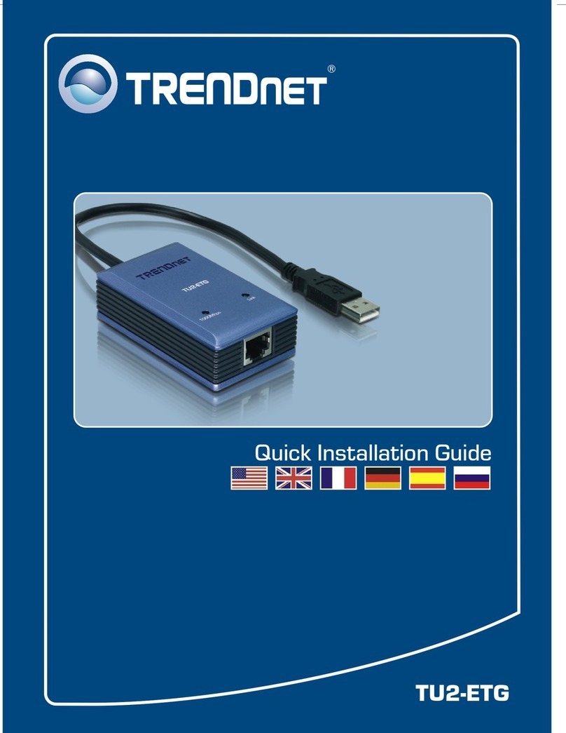 TRENDnet TU2-ETG Quick installation guide