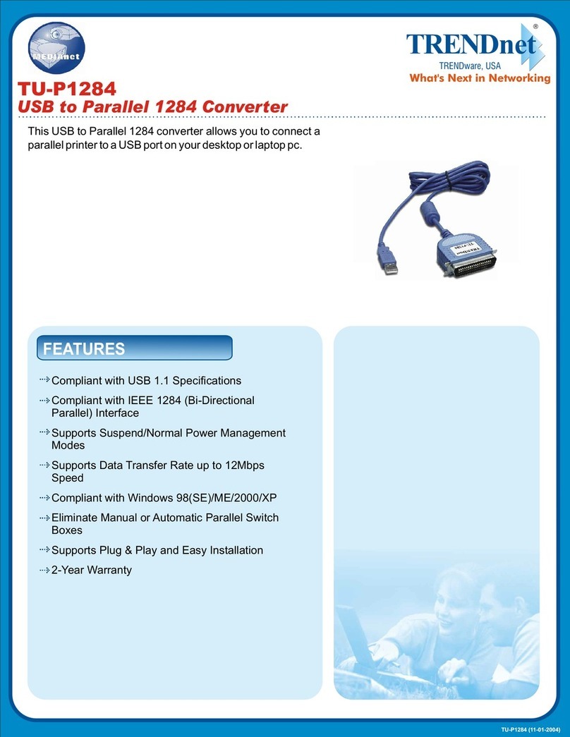 TRENDnet TU-P1284 User manual