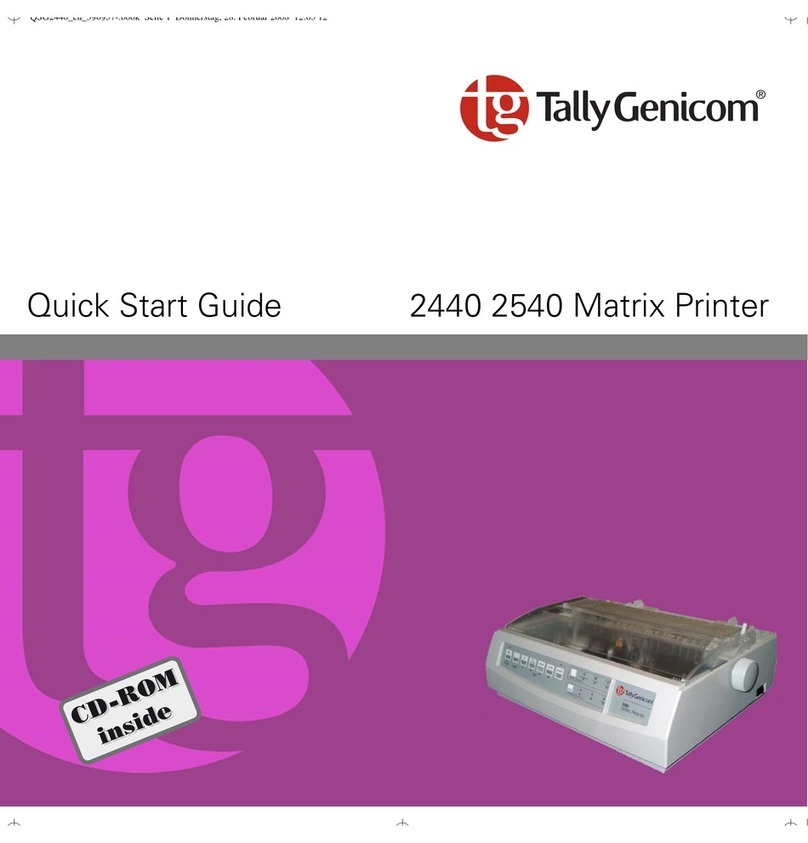 TallyGenicom 2440 quick start guide