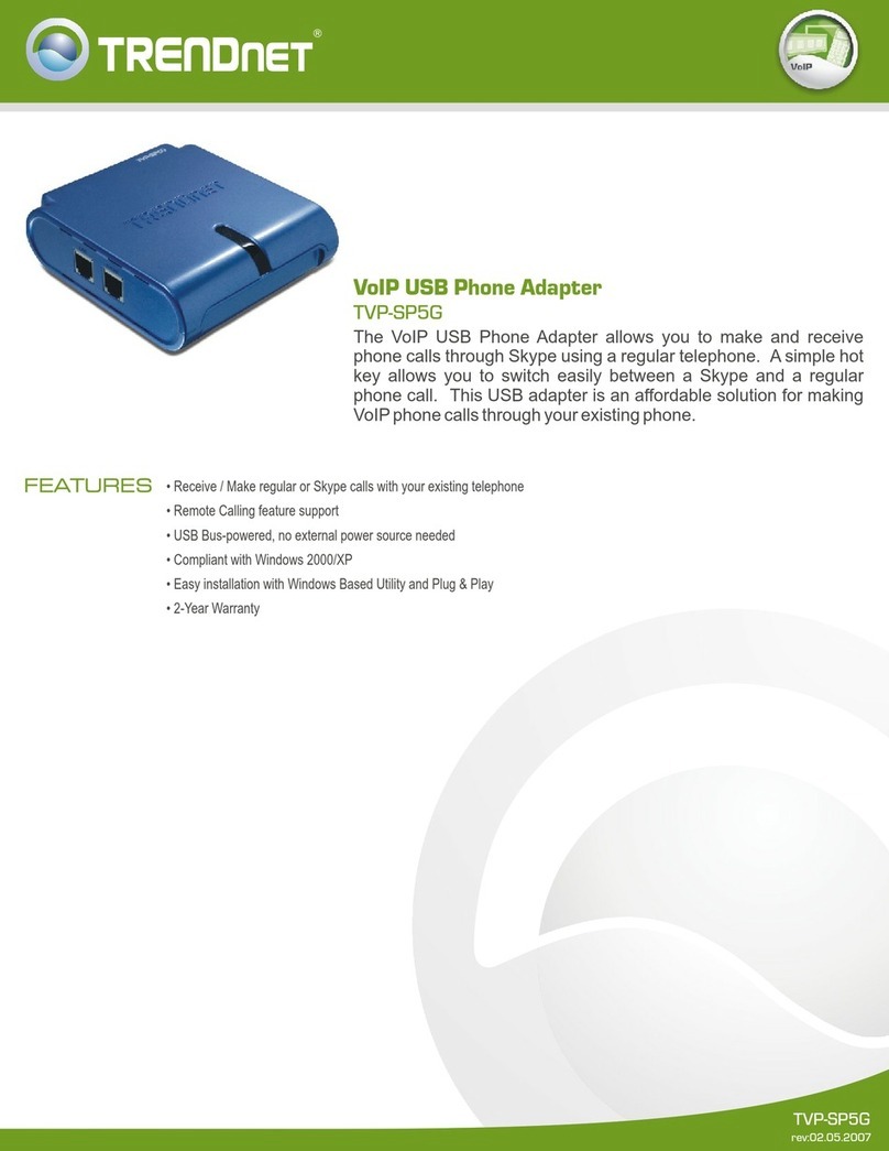 TRENDnet TVP-SP5G User manual