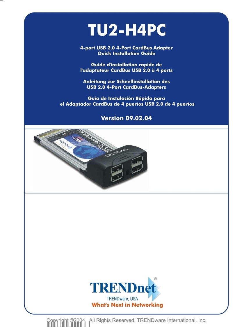 TRENDnet TU2-H4PC User manual TRENDnet TU2-H4PC User manual