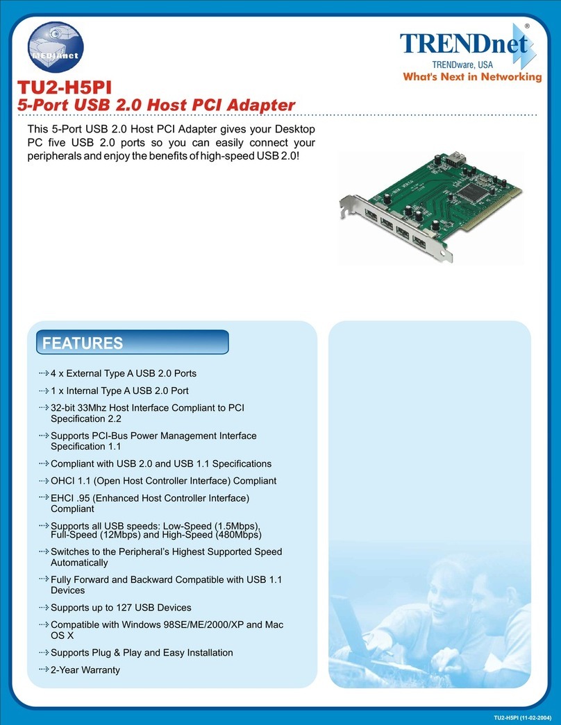 TRENDnet TU2-H5PI User manual TRENDnet TU2-H5PI User manual