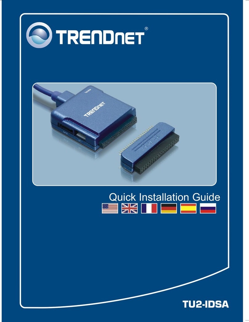 TRENDnet TU2-IDSA Quick installation guide