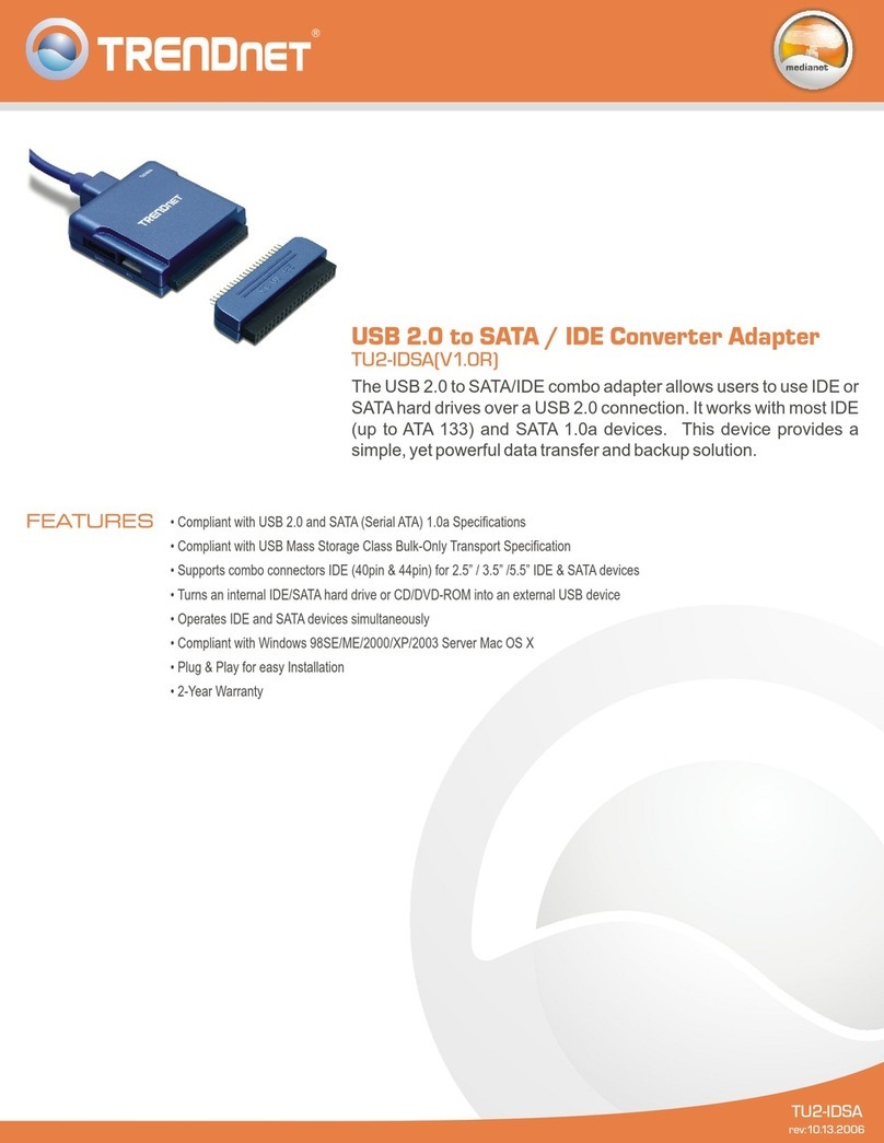 TRENDnet TU2-IDSA Specifications