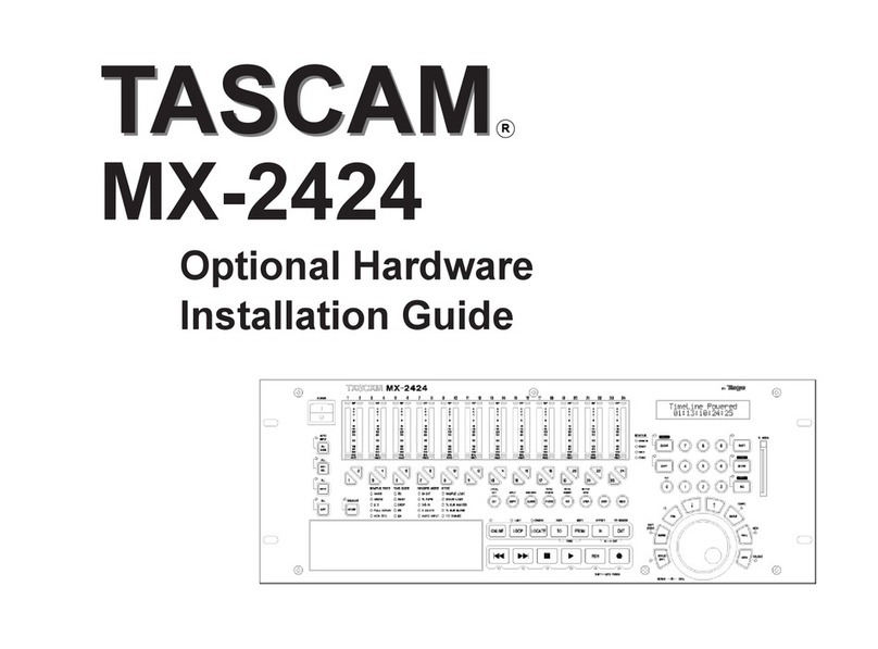 Tascam MX-2424 User manual