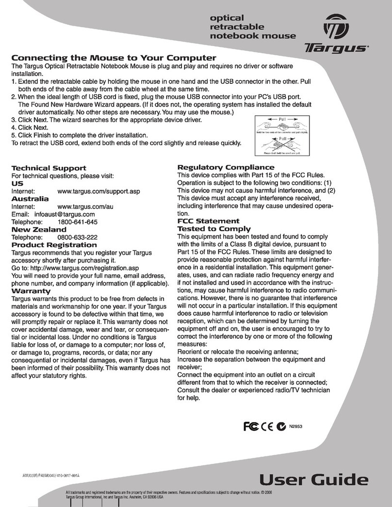 Targus AMU02US User manual