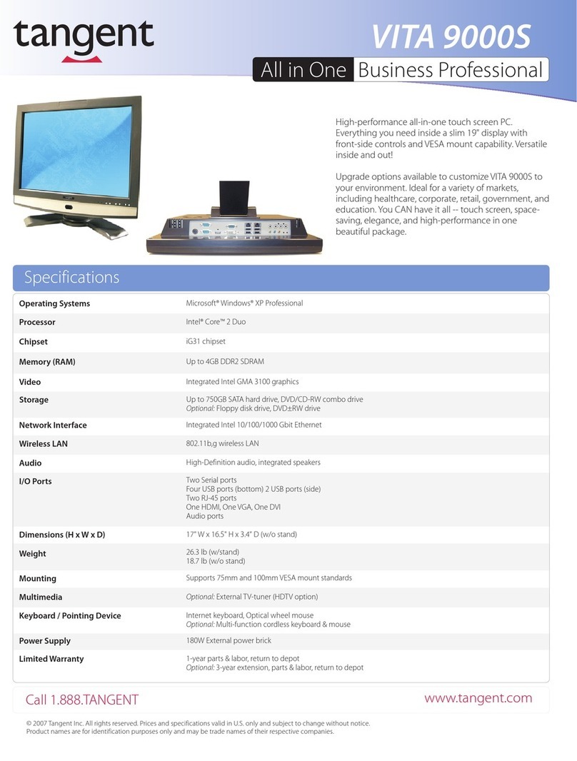 Tangent VITA 9000S User manual Tangent VITA 9000S User manual