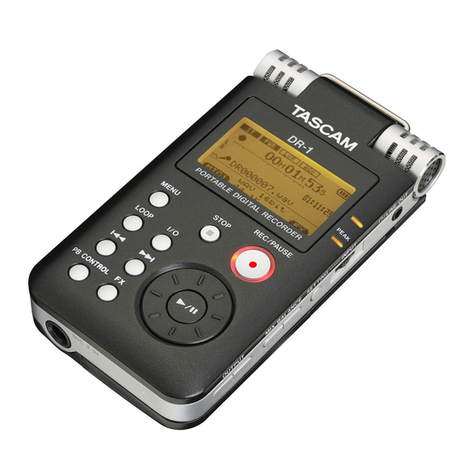 Tascam DR-1 User manual