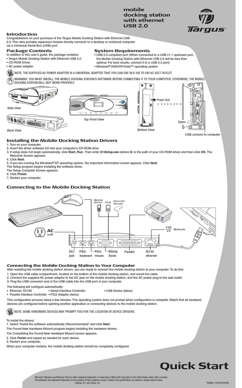 Targus PA095U User manual