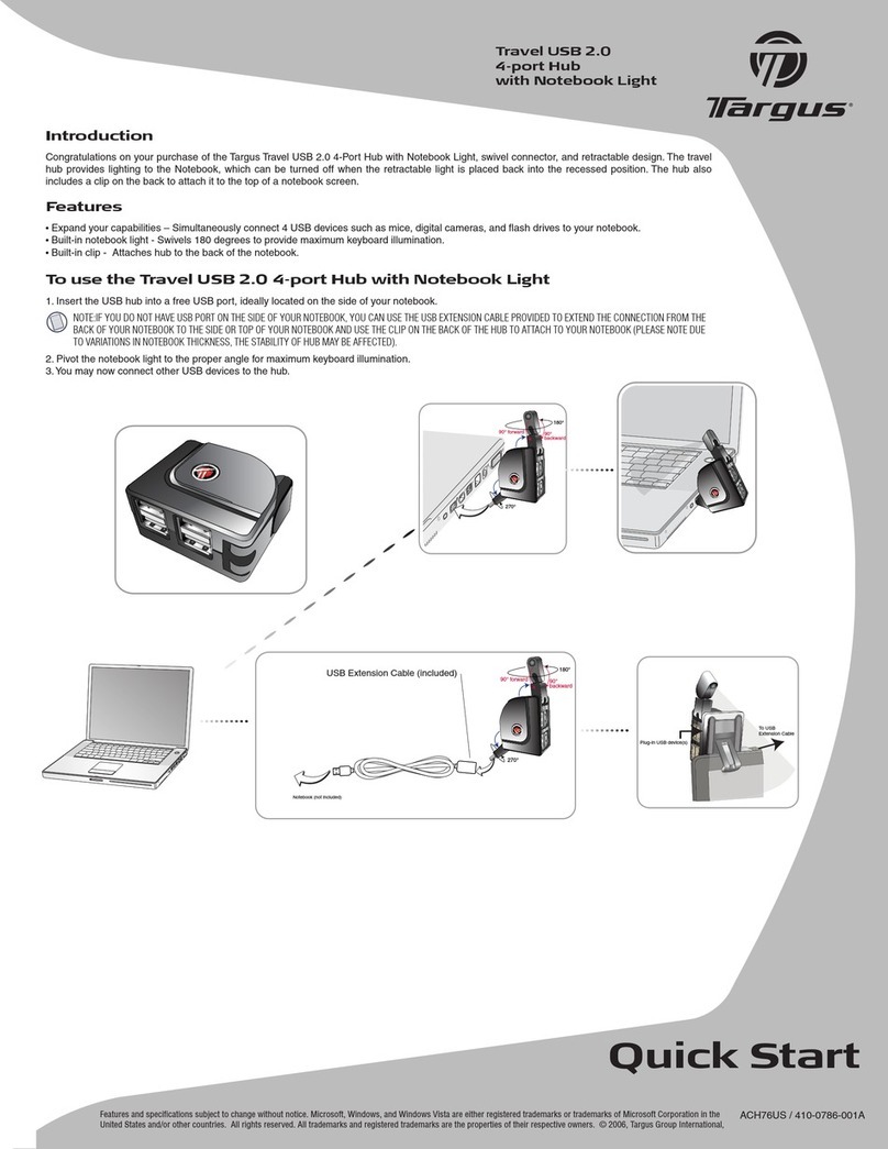 Targus ACH76US User manual Targus ACH76US User manual