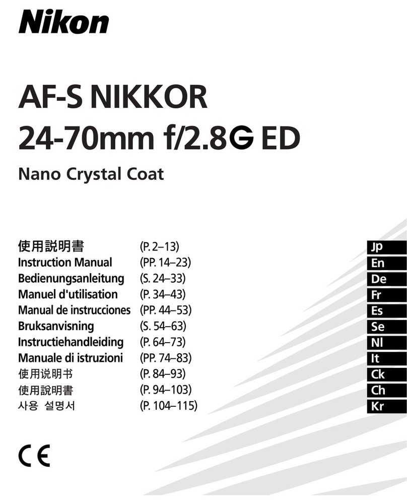Nikon AF-S NIKKOR 24-70mm f/2.8G ED instruction manual