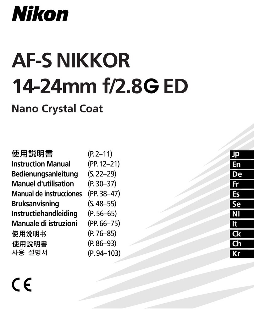 Nikon AF-S NIKKOR 14-24mm f/2.8G ED instruction manual
