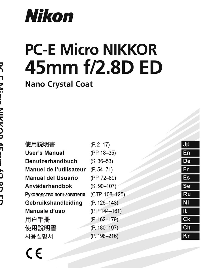 Nikon Nikkor 45mm f/2.8P user manual Nikon Nikkor 45mm f/2.8P user manual