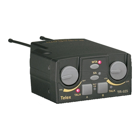 Telex RadioCom TR-825 Technical manual