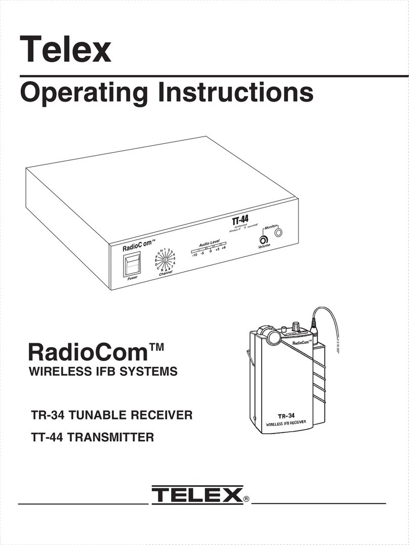 Telex RadioCom TR-34 User manual