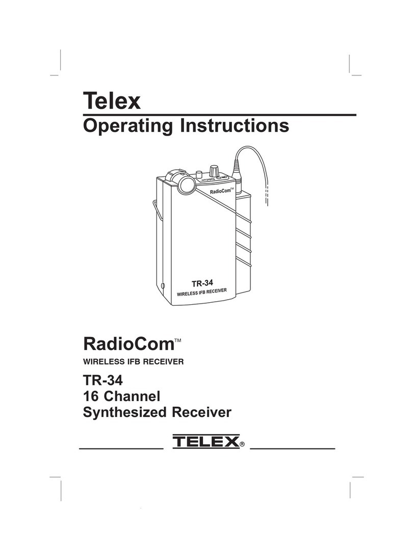 Telex RadioCom TR-34 User manual