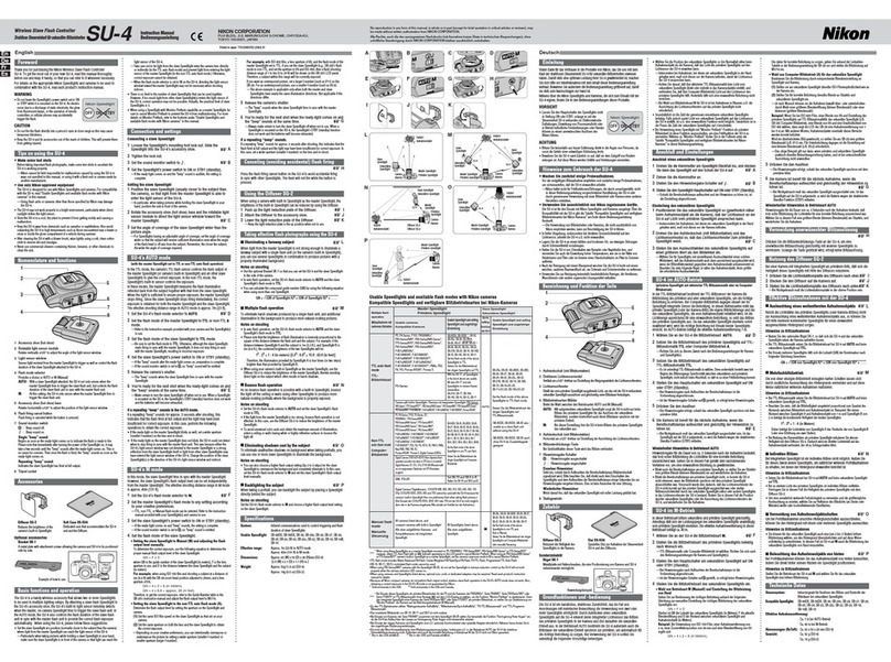 Nikon SU-4 instruction manual