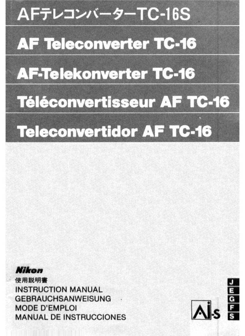 Nikon AI-S TC-16/ TC-16S User manual