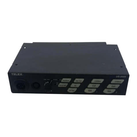 Telex Audiocom US-2000 User manual