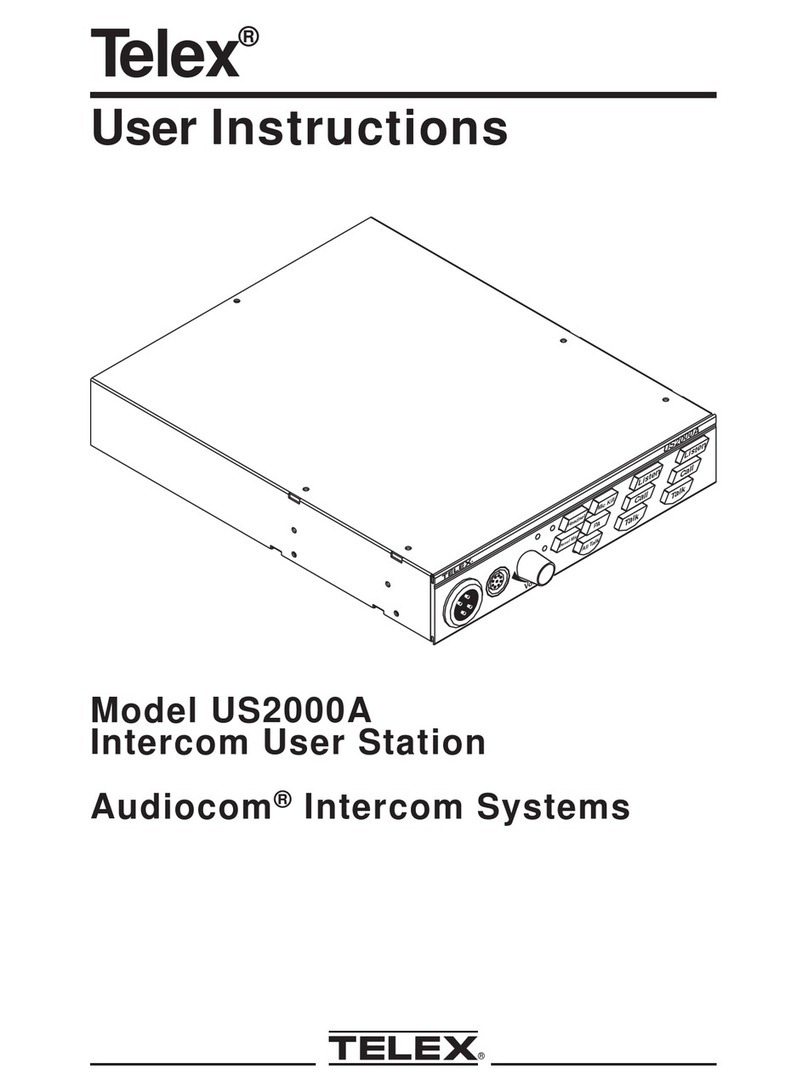 Telex Audiocom US2000A User manual