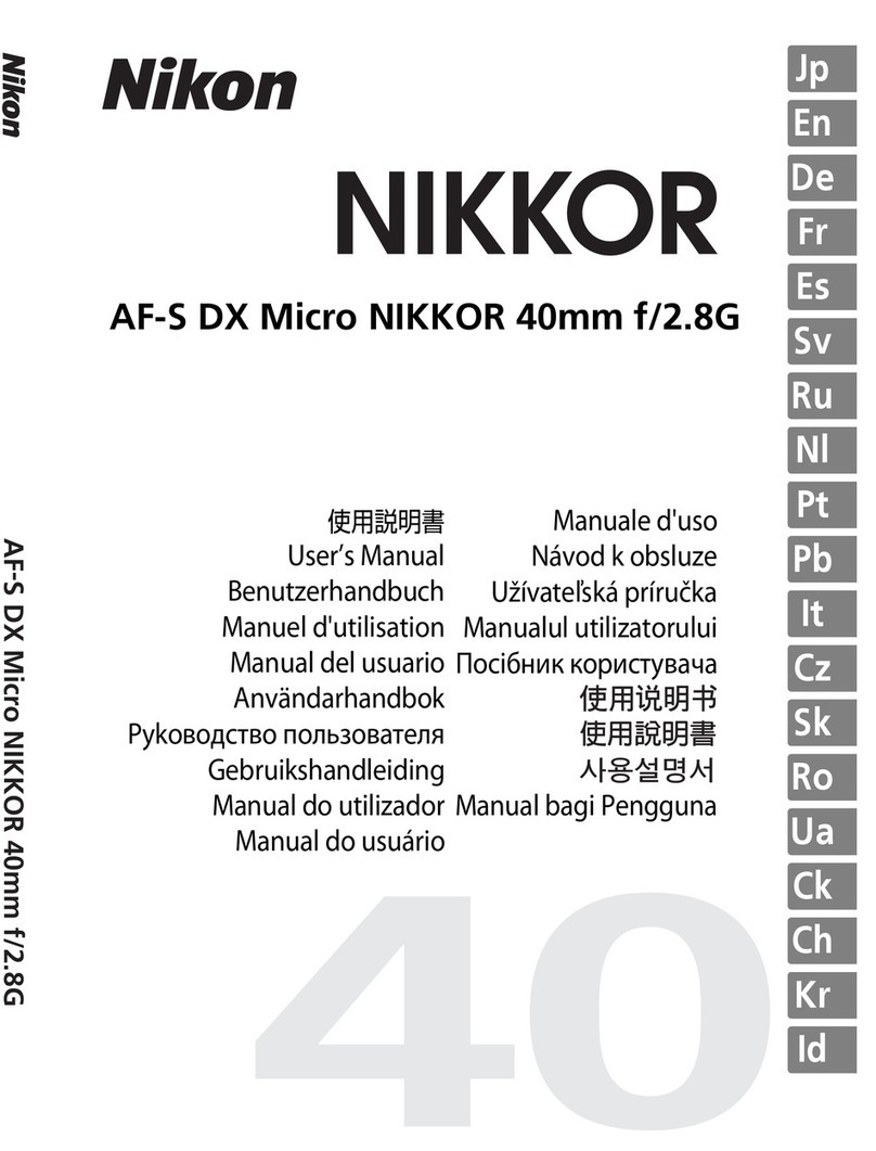 Nikon AF-S DX Micro- Nikkor 40mm f/2.8G user manual