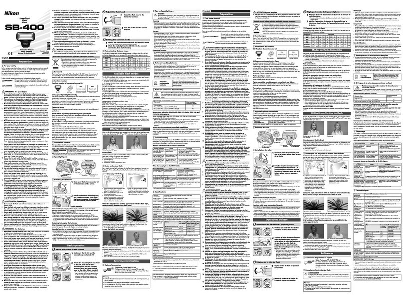 Nikon SB-400 instruction manual