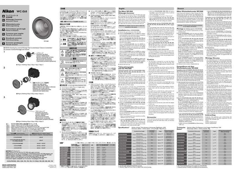 Nikon WC-E68 instruction manual