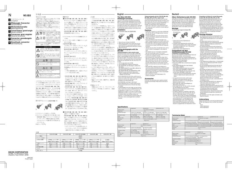 Nikon WC-E63 instruction manual