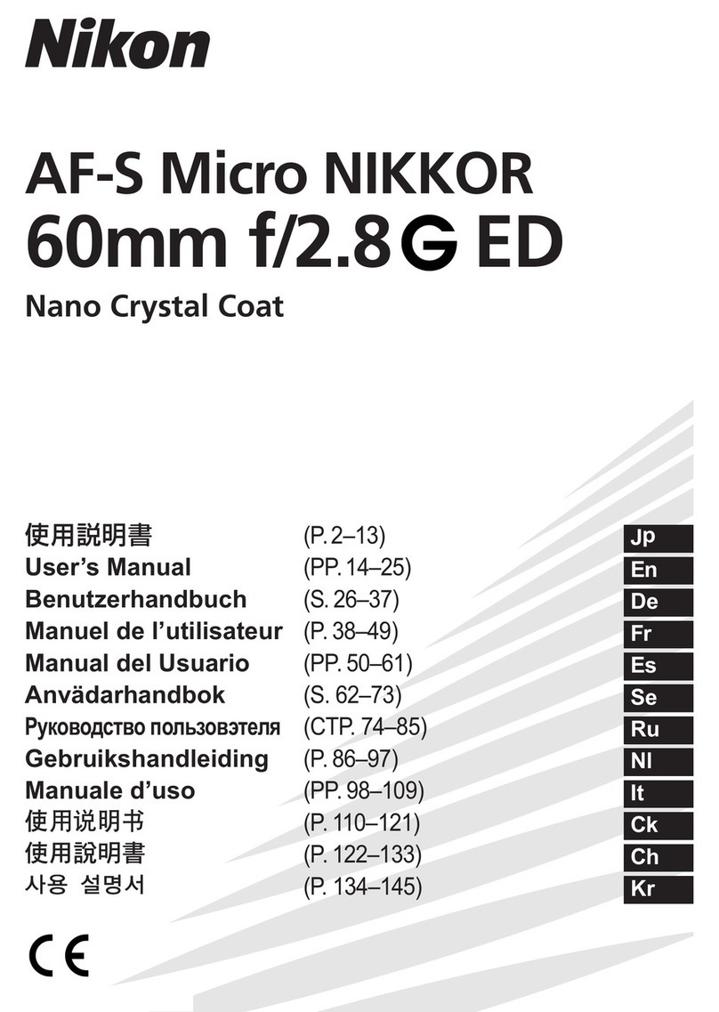 Nikon AF-S Micro NIKKOR 60mm f/2.8G ED user manual