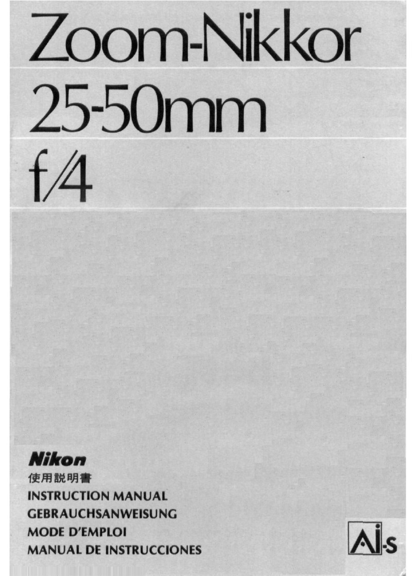 Nikon AI-S Zoom-Nikkor 25-50mm f/4 User manual Nikon AI-S Zoom-Nikkor 25-50mm f/4 User manual