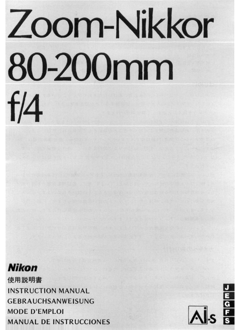 Nikon AI-S Zoom-Nikkor 80-200mm f/4 User manual