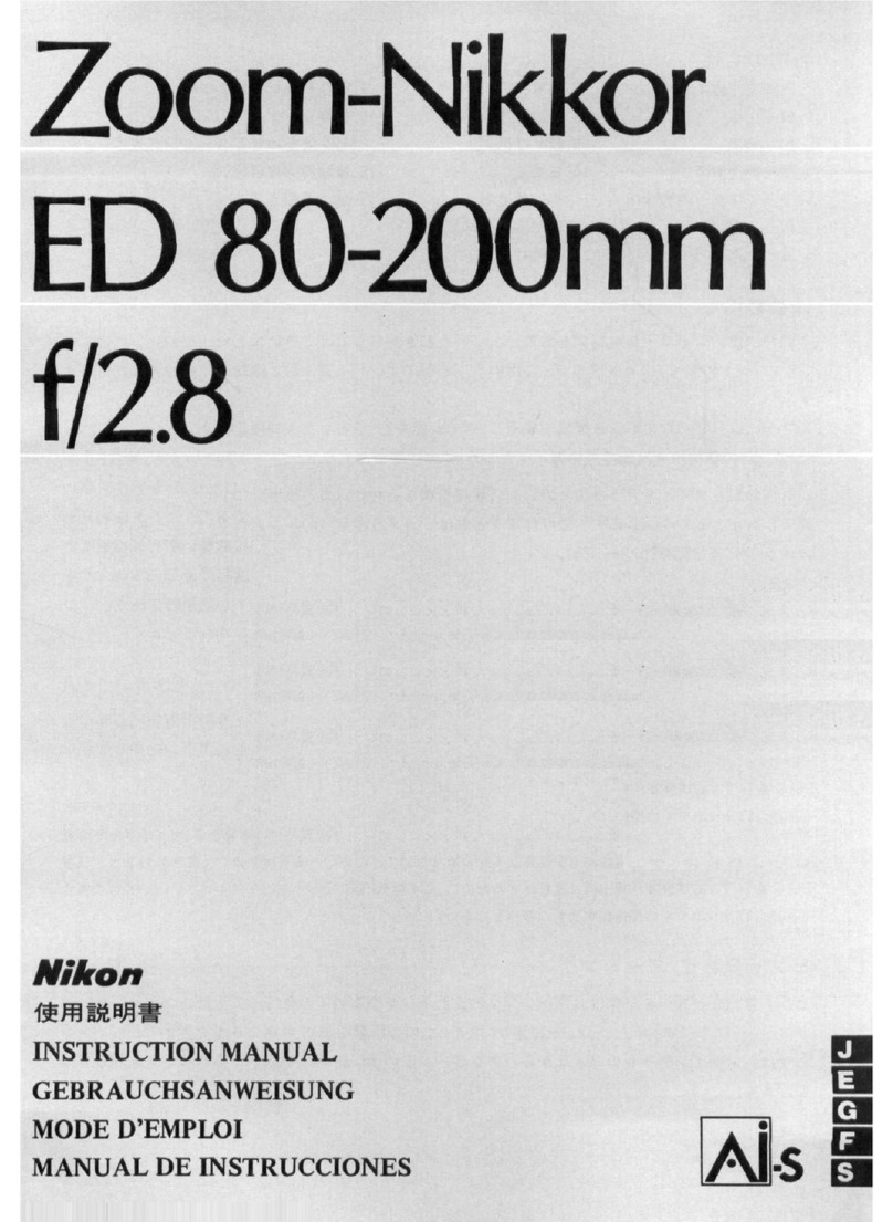 Nikon AI-S Zoom-Nikkor ED 80-200mm f/2.8 instruction manual Nikon AI-S Zoom-Nikkor ED 80-200mm f/2.8 instruction manual