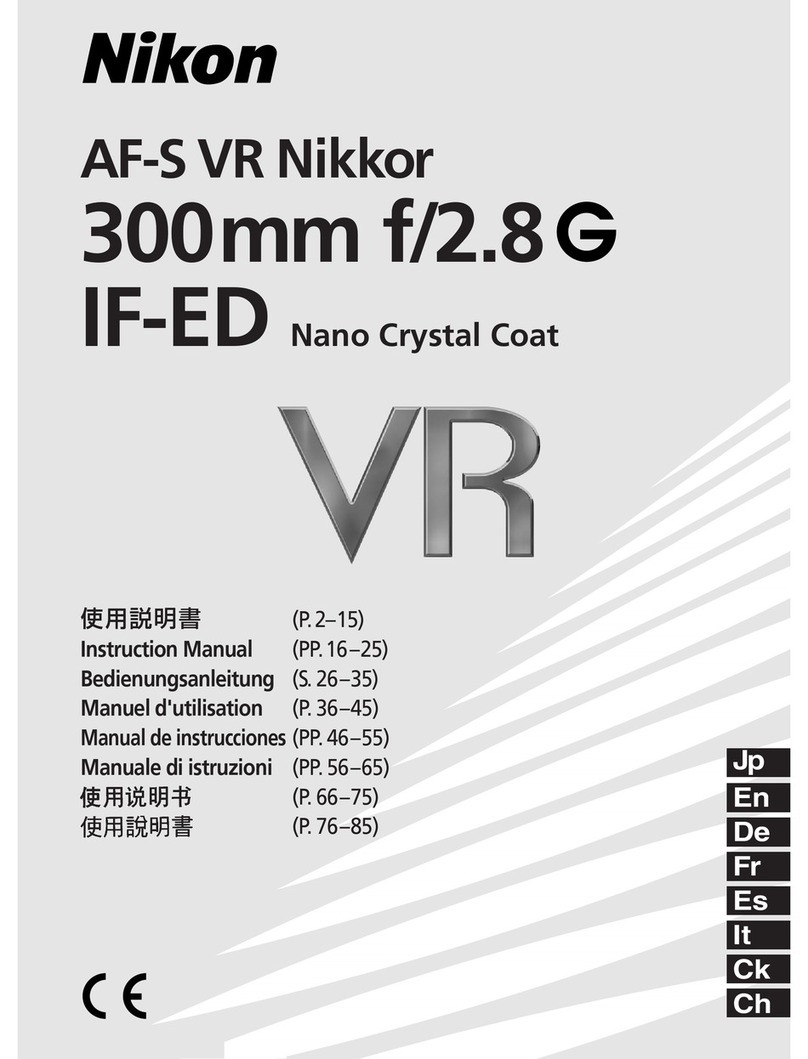 Nikon AF-S VR 300mm f/2.8G IF-ED User manual