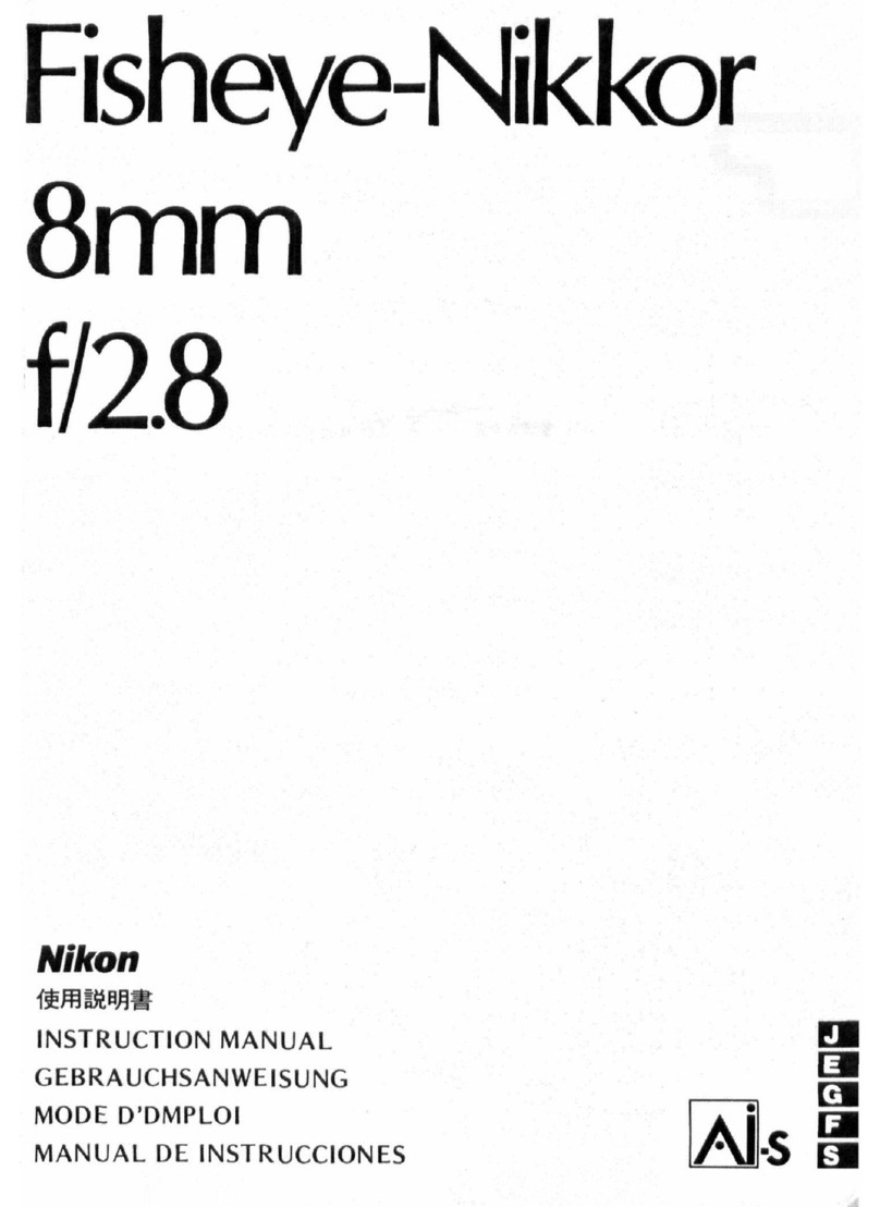 Nikon Fisheye-Nikkor 8mm f/2.8 instruction manual