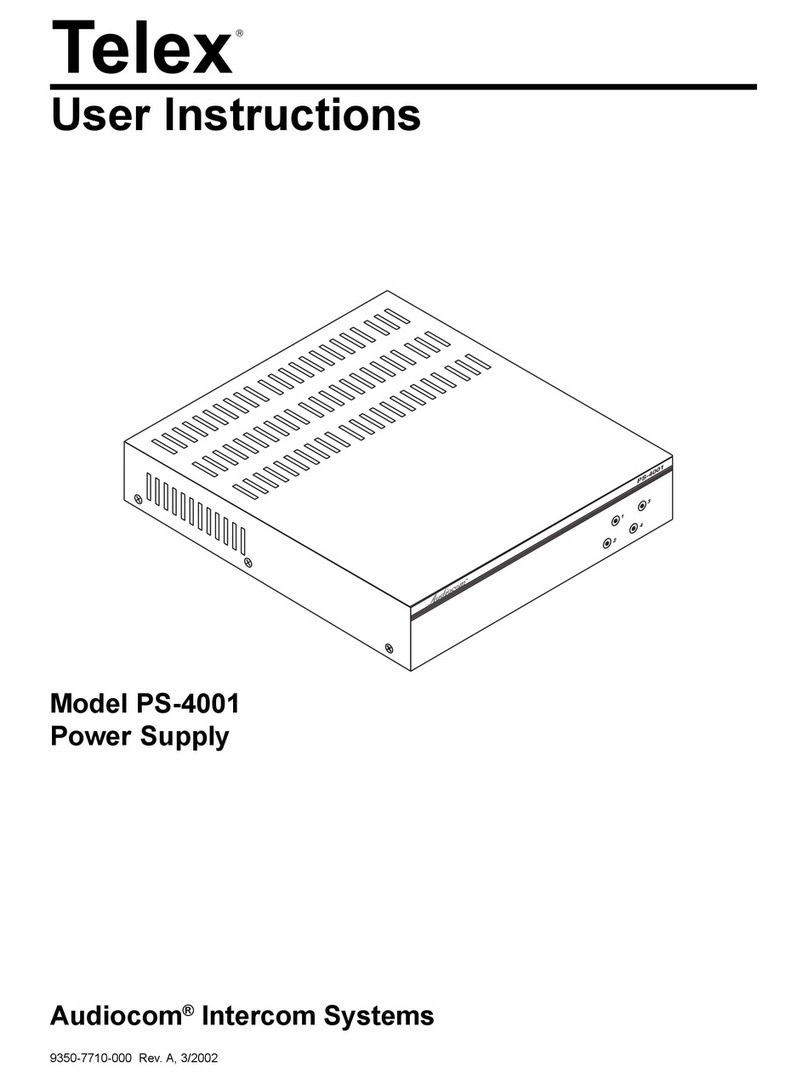 Telex PS-4001 User instructions