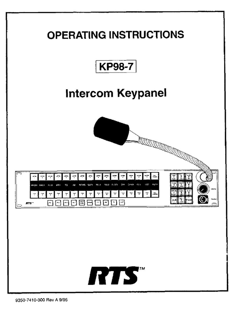 RTS KP-98-7 User manual